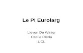 Le PI Eurolarg Lieven De Winter Cécile Cléda UCL.