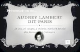 AUDREY LAMBERT DIT PARIS 24 ans, en couple, 2 enfants, habitant 18 cité des Fenassiers à Colomiers.