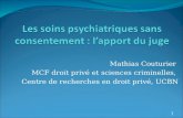 Mathias Couturier MCF droit privé et sciences criminelles, Centre de recherches en droit privé, UCBN 1.