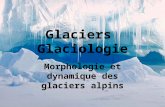 Glaciers Glaciologie Morphologie et dynamique des glaciers alpins.