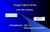 Projet NETCIPIA PFE 2005, ENSAM Présenté par : Qin LI Emmanuel ALFONSI.