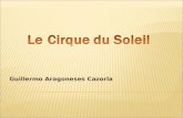 Guillermo Aragoneses Cazorla.  Le Cirque du Soleil est une enterprise de divertissement artistique spécialisée en cirque contemporain.  Le Cirque a.