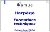 1 Session de Décembre 2004 Harpège Formations techniques Décembre 2004.