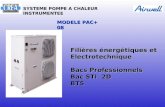 MODELE PAC+ 08 Filières énergétiques et Electrotechnique Bacs Professionnels Bac STI 2D BTS SYSTEME POMPE A CHALEUR INSTRUMENTEE.