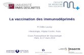 La vaccination des immunodéprimés Pr Odile Launay Infectiologie, Hôpital Cochin, Paris Cours Francophone de Vaccinologie Paris, le 17 mars 2014 COCHIN.
