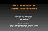 VHC: stéatose et insulinorésistance Vincent Di Martino Service d’Hépatologie CHU Besançon Remerciements : Dr L. Serfaty CHU Saint Antoine, Paris Pr Ratziu,