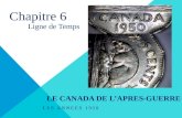 LE CANADA DE L’APRES-GUERRE LES ANNEES 1950 Chapitre 6 Ligne de Temps.