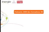 Palmarès 2009 des formations RH.  - Juillet 2009 « Copie réservée à l’usage exclusif d’Inergie / ANDRH / Liaisons Sociales » - 2 - Créée.