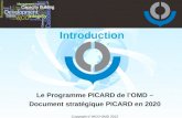 Copyright © WCO-OMD 2012 Introduction Le Programme PICARD de l’OMD – Document stratégique PICARD en 2020.