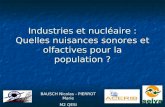 Industries et nucléaire : Quelles nuisances sonores et olfactives pour la population ? BAUSCH Nicolas - PIERROT Marie M2 QESI.