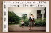 Nos vacances en 1978 Presqu'île de Giens. François et Anne -Sophie Pique-nique dans l’herbe en route vers les Alpes.