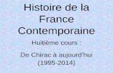 Histoire de la France Contemporaine Huitième cours : De Chirac à aujourd’hui (1995-2014)