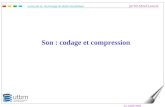 Université de Technologie de Belfort Montbéliard par Sid-Ahmed Lamrous Le 14/05/2002 1 Son : codage et compression.