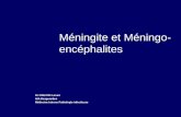 Méningite et Méningo- encéphalites Dr CREVON Lionel HIA Desgenettes Médecine Interne Pathologie infectieuse.