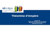 Théorème d’Ampère Hugues Ott Maître de Conférences à l’IUT Robert Schuman Université de Strasbourg Département Chimie.