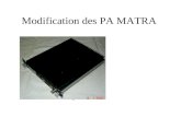 Modification des PA MATRA Par F1PDX Jeff JN08XS Dép 78.