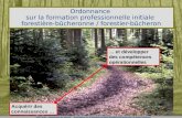 OmT forêt – commission de réforme - ordonnance sur la formation initiale forestière-bûcheronnne / forestier-bûcheron Ordonnance sur la formation professionnelle.