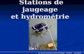Stations de jaugeage et hydrométrie LST Eau et Environnement & MST d’Hydrogéologie, Marrakech. .