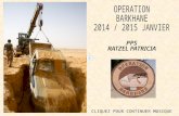 CLIQUEZ POUR CONTINUER MUSIQUE 13/11/2014 Sources : État-major des armées Point de situation sur les opérations de la force Barkhane, engagée dans la.