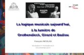 La logique musicale aujourd’hui, à la lumière de Grothendieck, Girard et Badiou La logique musicale aujourd’hui, à la lumière de Grothendieck, Girard et.
