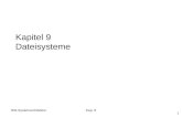 RW-SystemarchitekturKap. 8 1 Kapitel 9 Dateisysteme.