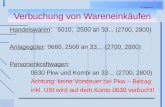 © Bauer & Hagen Verbuchung von Wareneinkäufen Handelswaren: 5010, 2500 an 33... (2700, 2800) Anlagegüter: 0660, 2500 an 33… (2700, 2800) Personenkraftwagen: