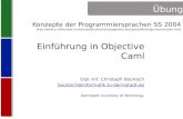 Konzepte der Programmiersprachen SS 2004  Dipl.-Inf. Christoph.