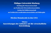 Philipps-Universität Marburg Abteilung für Finanzwissenschaft am Fachbereich Wirtschaftswissenschaften Institut für Politikwissenschaft am Fachbereich.