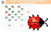 Kara, der programmierbare Marienkäfer !. ... gibt es: unbewegliche Baumstümpfe, Pilze, die Kara verschieben und Kleeblätter, die Kara legen und aufnehmen.