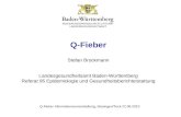 Q-Fieber Stefan Brockmann Landesgesundheitsamt Baden-Württemberg Referat 95 Epidemiologie und Gesundheitsberichterstattung REGIERUNGSPRÄSIDIUM STUTTGART.