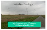 Windkraftanlagen Interkommunaler Windpark Wolfhagen/Bad Emstal.