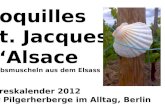 Coquilles St. Jacques dAlsace Jakobsmuscheln aus dem Elsass Jahreskalender 2012 der Pilgerherberge im Alltag, Berlin.