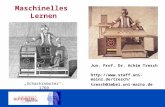 Maschinelles Lernen Jun. Prof. Dr. Achim Tresch  tresch@imbei.uni-mainz.de Schachroboter, 1769.