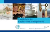 Ausbildung im Bayerischen Gastgewerbe Mitglied im Wertebündnis Bayern.