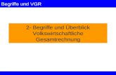 Begriffe und VGR 2- Begriffe und Überblick Volkswirtschaftliche Gesamtrechnung.