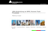Saxonia Systems Wir lieben IT.  JIRA-Anbindung an BPEL Human-Task Prozesse Markus Huber Dresden · Frankfurt/Main · Leipzig · München · Hamburg.