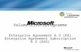 Volumenlizenzprogramme Enterprise Agreement 6.3 (EA) Enterprise Agreement Subscription 6.3 (EAS)