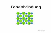 Ionenbindung Ulla Lehmann - + - -- -- -- -- - + + +++ ++ +++ + + - - - ++ -