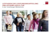 LEITFADEN ZUR LEISTUNGSBEURTEILUNG UND RÜCKMELDEKULTUR in der Vorarlberger Mittelschule.