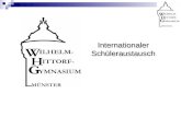 Internationaler Schüleraustausch. Willhelm-Hittorf- Gymnasium Münster Collège Michelet Toulouse.