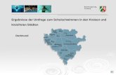 Ergebnisse der Umfrage zum Schulschwimmen in den Kreisen und kreisfreien Städten Dortmund.