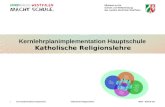 KLP-Implementation Hauptschule Katholische Religionslehre MSW – Referat 5321 Kernlehrplanimplementation Hauptschule Katholische Religionslehre Globalkompetenz.