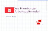 Das Hamburger Arbeitszeitmodell Hans Voß. Ausgangssituation in Hamburg vor der Einführung des Arbeitszeitmodells.