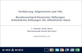 Einführung: Allgemeines und VOL Bundesverband Deutscher Stiftungen Arbeitskreis Stiftungen der öffentlichen Hand 7. Oktober 2010, Bonn Rechtsanwalt Guido.