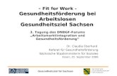 Gesundheitsziel für Sachsen - Fit for Work - Gesundheitsförderung bei Arbeitslosen Gesundheitsziel Sachsen - Fit for Work - Gesundheitsförderung bei Arbeitslosen.