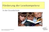 Jobst-vom-Brandt-Schule Waldershof Grund- und Hauptschule Förderung der Lesekompetenz in der Grundschule.
