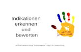 Indikationen erkennen und bewerten AKTION Saubere Hände, Patricia van der Linden / Dr. Susann Sroka.