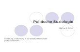 Politische Soziologie Richard Stöss Vorlesung "Einführung in die Politikwissenschaft" (Sven Chojnacki)