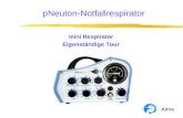 PNeuton-Notfallrespirator mini Respirator Eigenständige Tour.