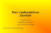 Der radioaktive Zerfall Projekt von Isabella Grabner und Simone Stöger HW Amstetten bei Prof.Wessenberg.